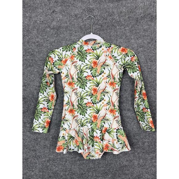 ZIP MAE Swimwear Wild Wings Size 7-8 Years Tropical Bird Print Retail $69.00 - Picture 6 of 9